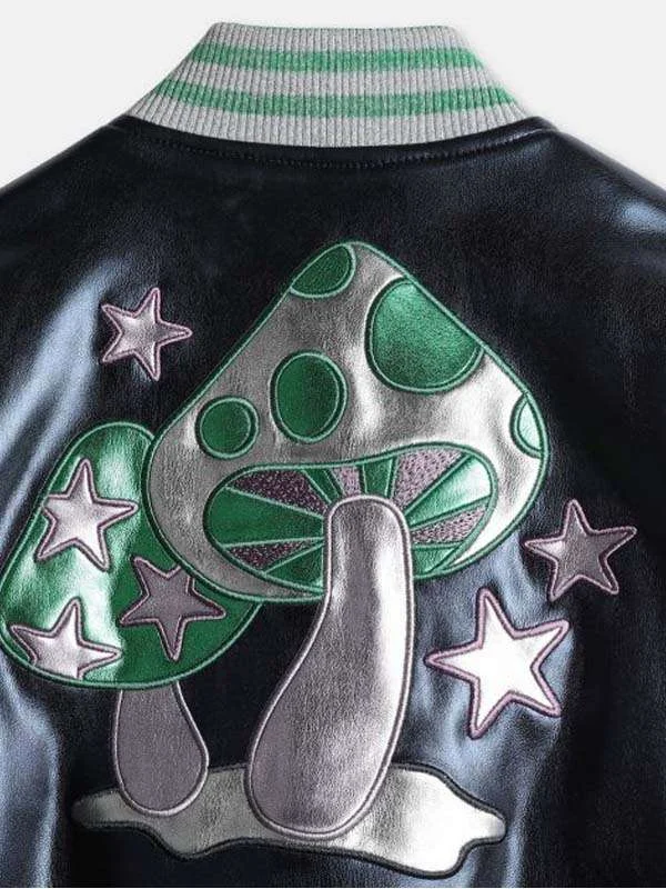Diane Johnson Black-ish Metallic Bomber Jacket - Image 3