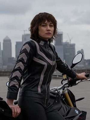 The Courier Olga Kurylenko Biker Jacket