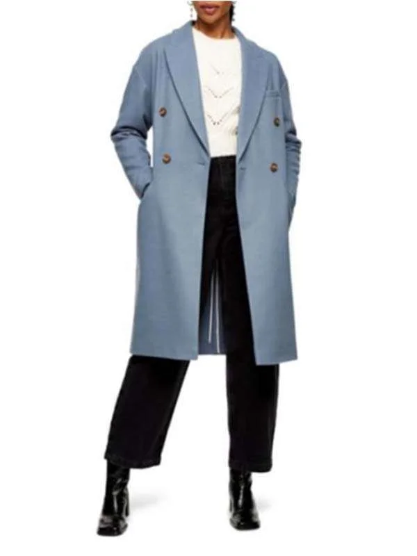 How I Met Your Father Sophie Blue Blazer Coat - Image 3