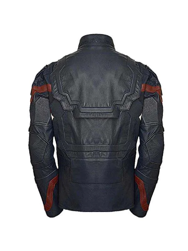 Civil War Captain America Leather Jacket - Image 2