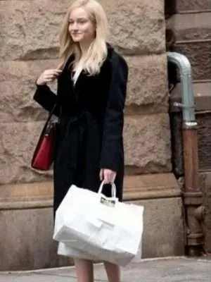 Alternative view of Inventing Anna Julia Garner Black Wool Coat