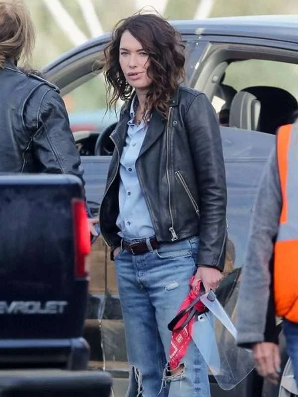 9 Bullets 2022 Lena Headey Leather Jacket - Image 3