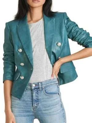 Batwoman Season 02 Sophie Moore Blue Leather Jacket