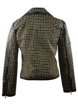 Alternative view of Full Golden Studded Jacket