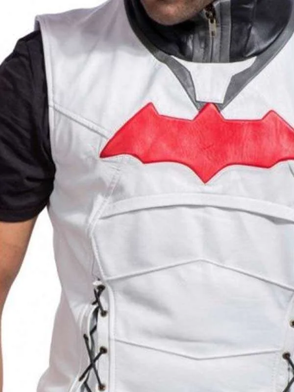 Batman Arkham Red Hood Leather Jacket - Image 6