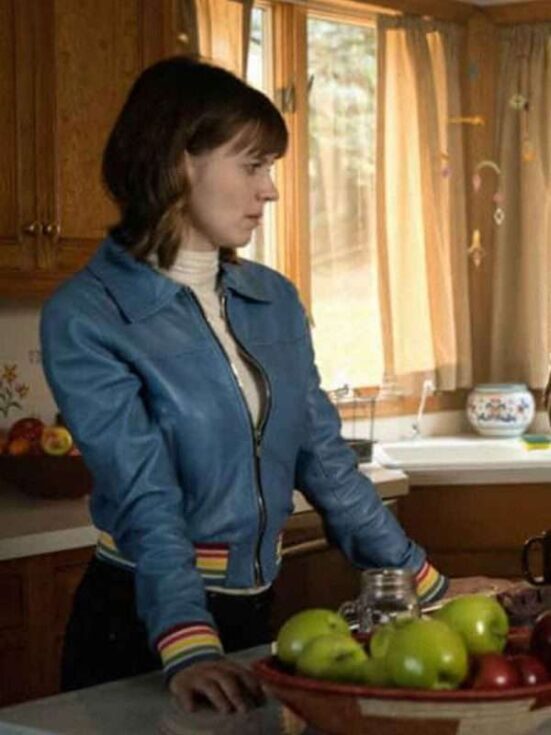 Evil Kristen Bouchard Blue Leather Jacket - Image 5