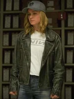 Captain Marvel Carol Danvers Biker Jacket