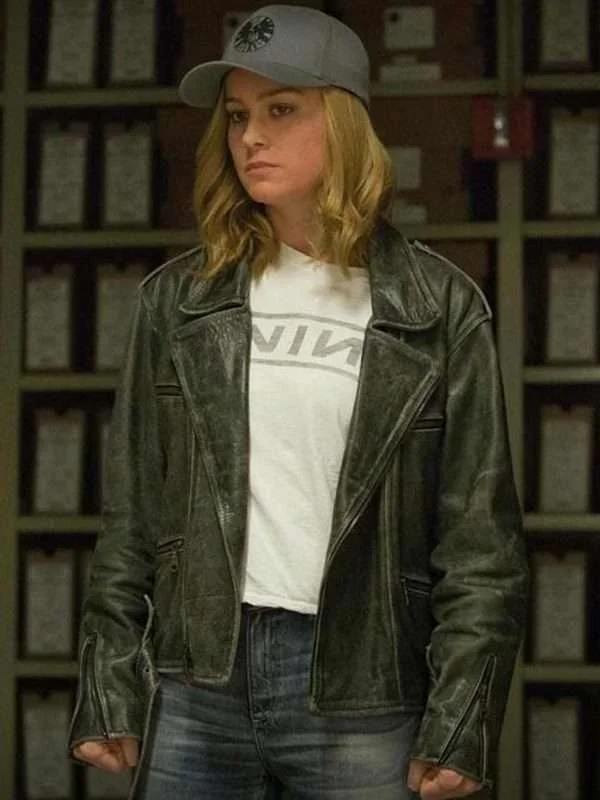 Captain Marvel Carol Danvers Biker Jacket