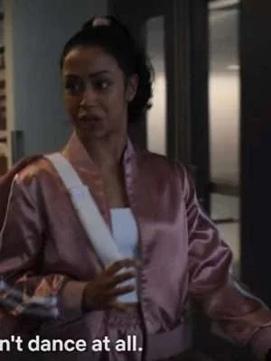 Work It Liza Koshy Pink White Stripes Suit