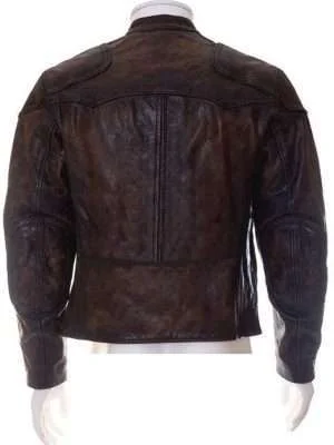 Alternative view of Venom Eddie Brock Brown Leather Jacket