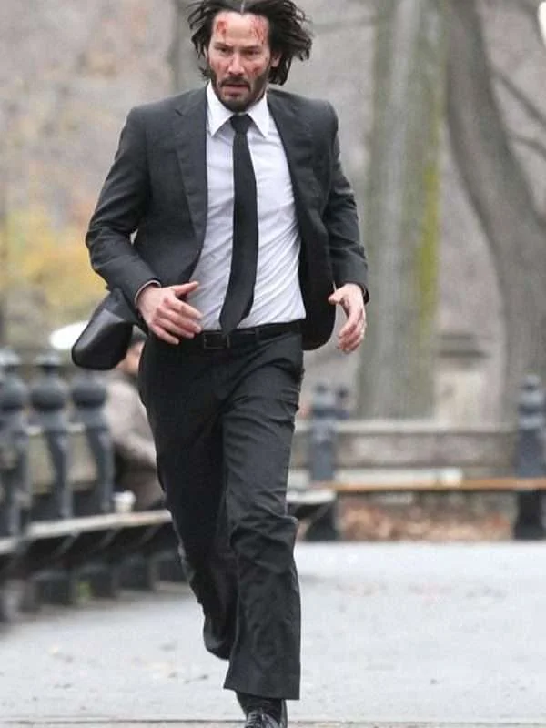 John Wick Keanu Reeves 2 Black Suit