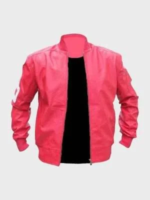 Alternative view of 8 Ball Pink Varsity Leather Jacket