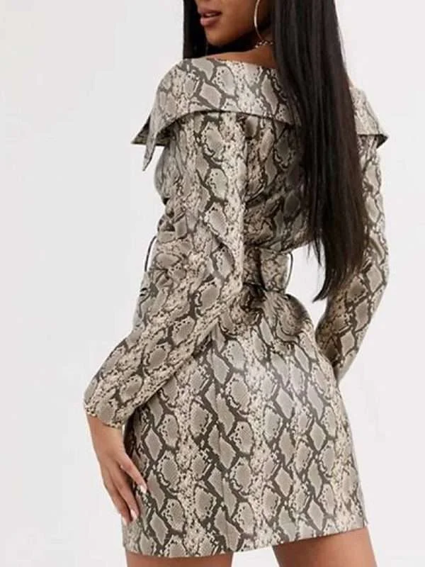 Zoey’s Extraordinary Playlist Mo Snake Skin Dress - Image 2