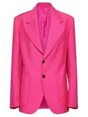 Alternative view of The Late Late Show Lily James Pink Suit