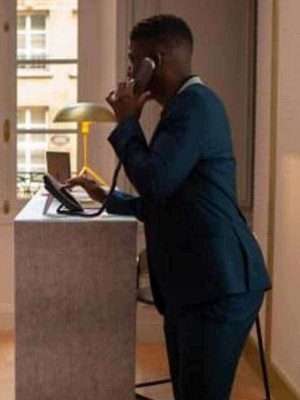 Alternative view of Emily In Paris Samuel Arnold Blue Blazer