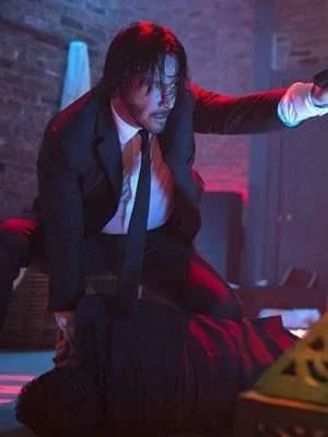 Alternative view of John Wick Keanu Reeves 2 Black Suit