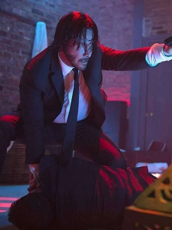 John Wick Keanu Reeves 2 Black Suit - Image 2
