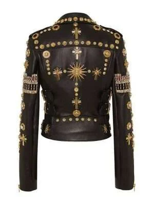 Alternative view of Black & Golden Embroidered Jacket