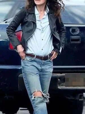 9 Bullets 2022 Lena Headey Leather Jacket