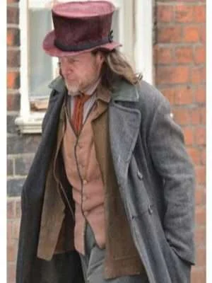 A Christmas Carol Guy Pearce Grey Trench Coat