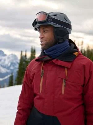 A Winter Getaway Brooks Darnell Red Jacket With Hood