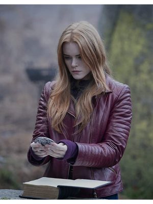 Abigail Cowen Fate The Winx Saga Bloom Leather Jacket