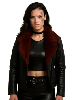 Acceleration Natalie Burn Leather Jacket