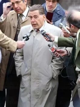 Men's White Trench Coat Al Pacino The Irishman Jimmy Hoffa Style