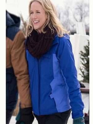 Amazing Winter Romance Jessy Schram Blue Jacket