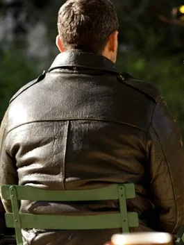 Anna Alex Tchenkov Leather Jacket back pose
