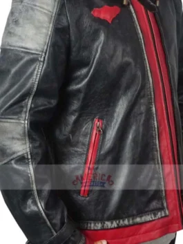 Arkham Knight Red Hood Leather Jacket