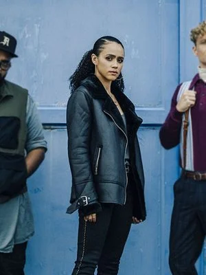 Army of Thieves Nathalie Emmanuel Leather Jacket
