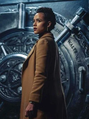 Army Of Thieves Nathalie Emmanuel Brown Coat