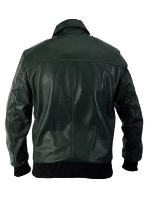 Alternative view of Arrow Oliver Queen Black Bomber Jacket