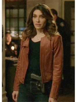 Arrow S06 Juliana Harkavy Brown Jacket (Front)