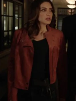 Arrow S06 Juliana Harkavy Brown Jacket (back)