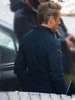 Avengers Endgame Tony Stark Blue Jacket back