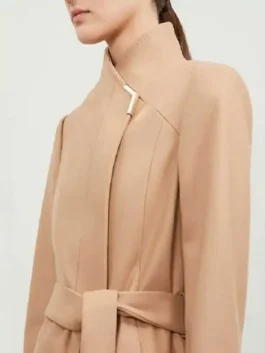 Batwoman Kara Danvers Tan Wrap Coat side pose