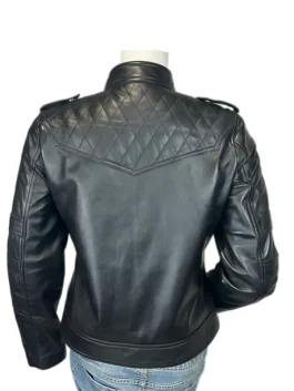 Batman Logo Begins Black Leather Jacket