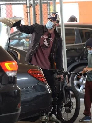 Alternative view of Ben Affleck Black Cotton Bomber Jacket