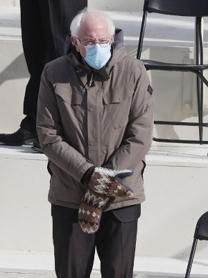 Bernie Sanders Brown Jacket With Hood