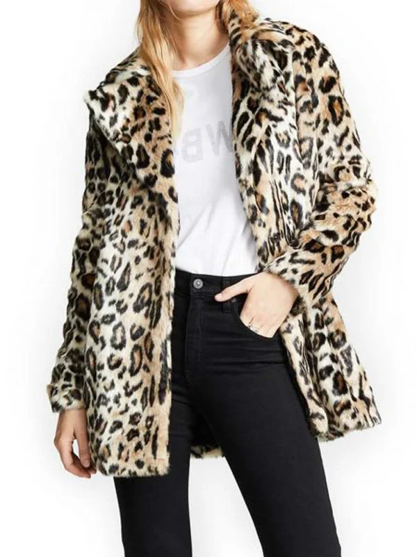 Beth Dutton Yellowstone S02 Cheetah Print Fur Coat