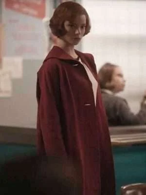Alternative view of The Queen’s Gambit Beth Harmon Red Coat