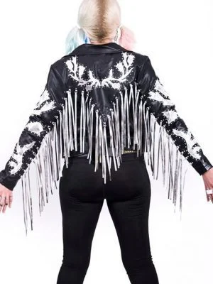 Alternative view of Birds Of Prey Harley Quinn Fringe Jacket