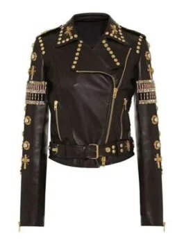 Black & Golden Embroidered Jacket