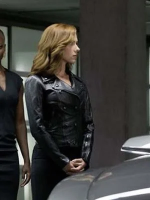 Captain America Civil War Scarlett Johansson Leather Jacket