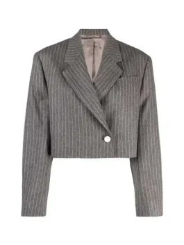 Black-ish Rainbow Johnson Gray Pinstripe Blazer
