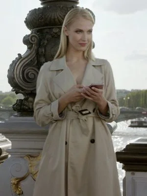 Emily In Paris Camille Razat Cotton Coat