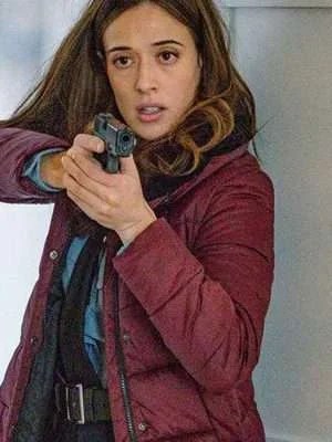 Chicago P.D. Kim Burgess Red Puffer Jacket