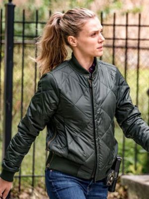 Alternative view of Chicago P.D. Tracy Spiridakos Leather Jacket